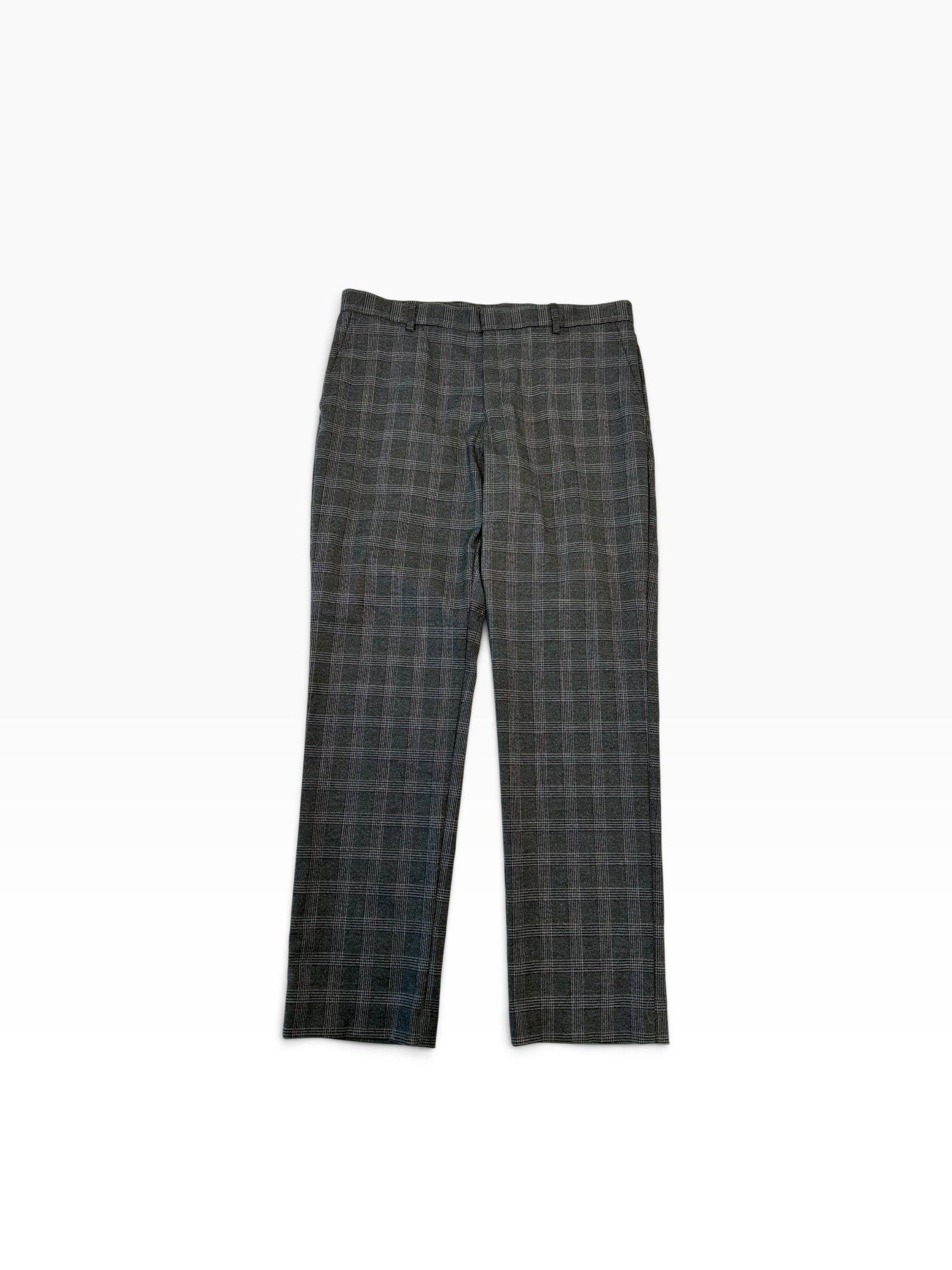 Tommy Hilfiger Mens Modern fit Dress Pants 34 / 30 Grey Plaid