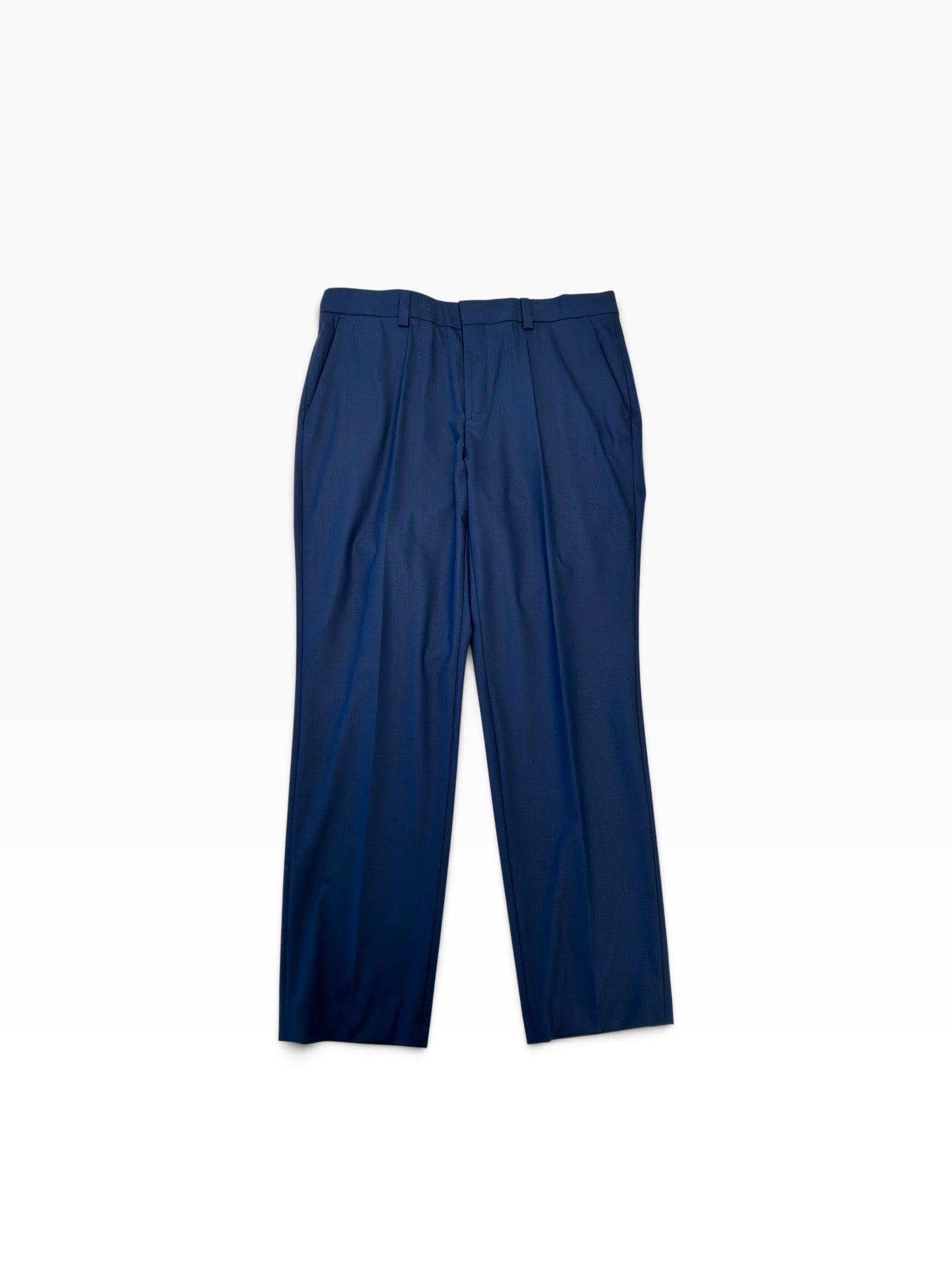 Hugo Boss Mens Modern fit Dress Pants 36 / 32 Blue Solid