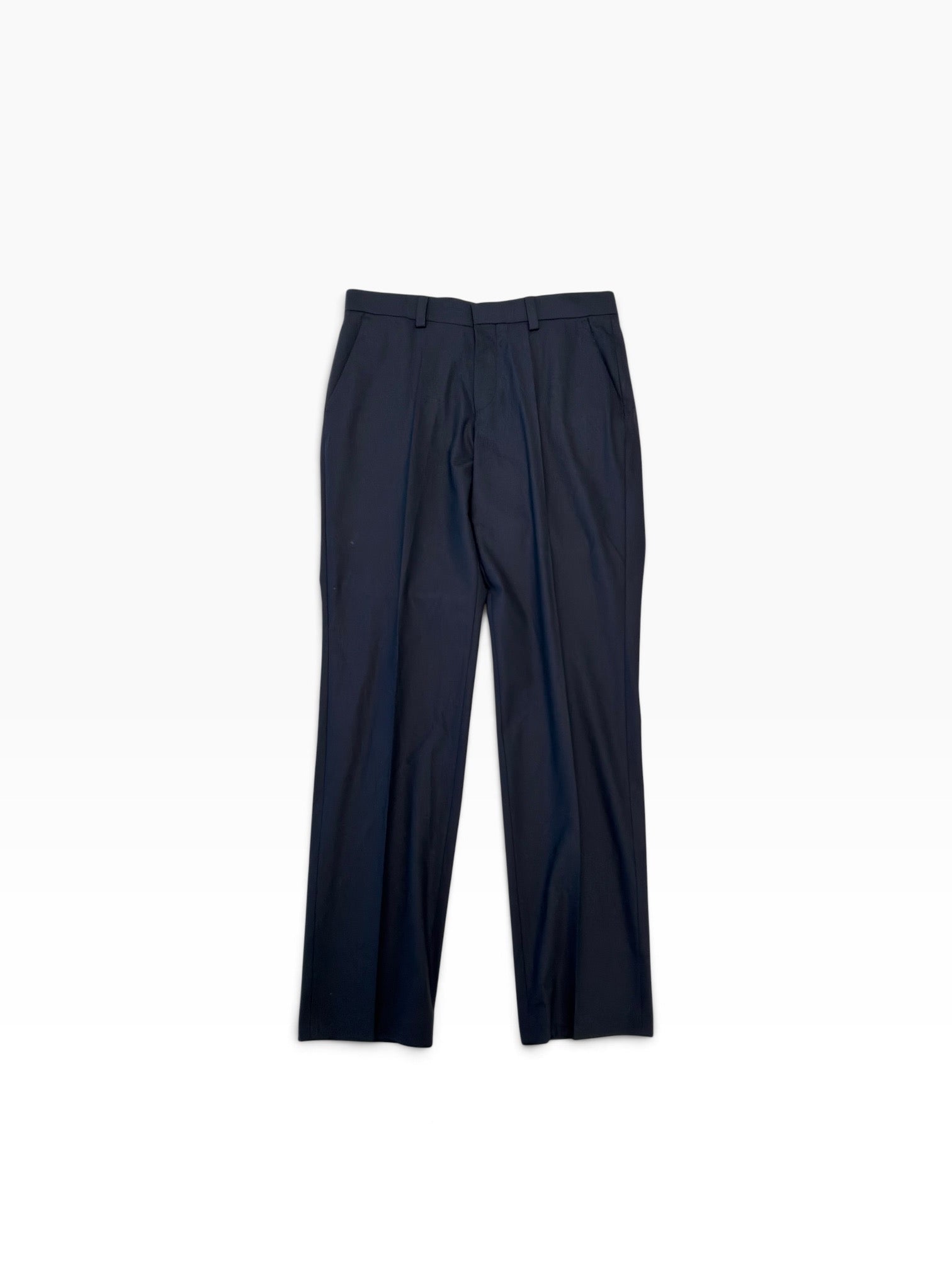 Hugo Boss Mens Modern fit Wool Dress Pants 32 / 32 Navy  Blue Solid