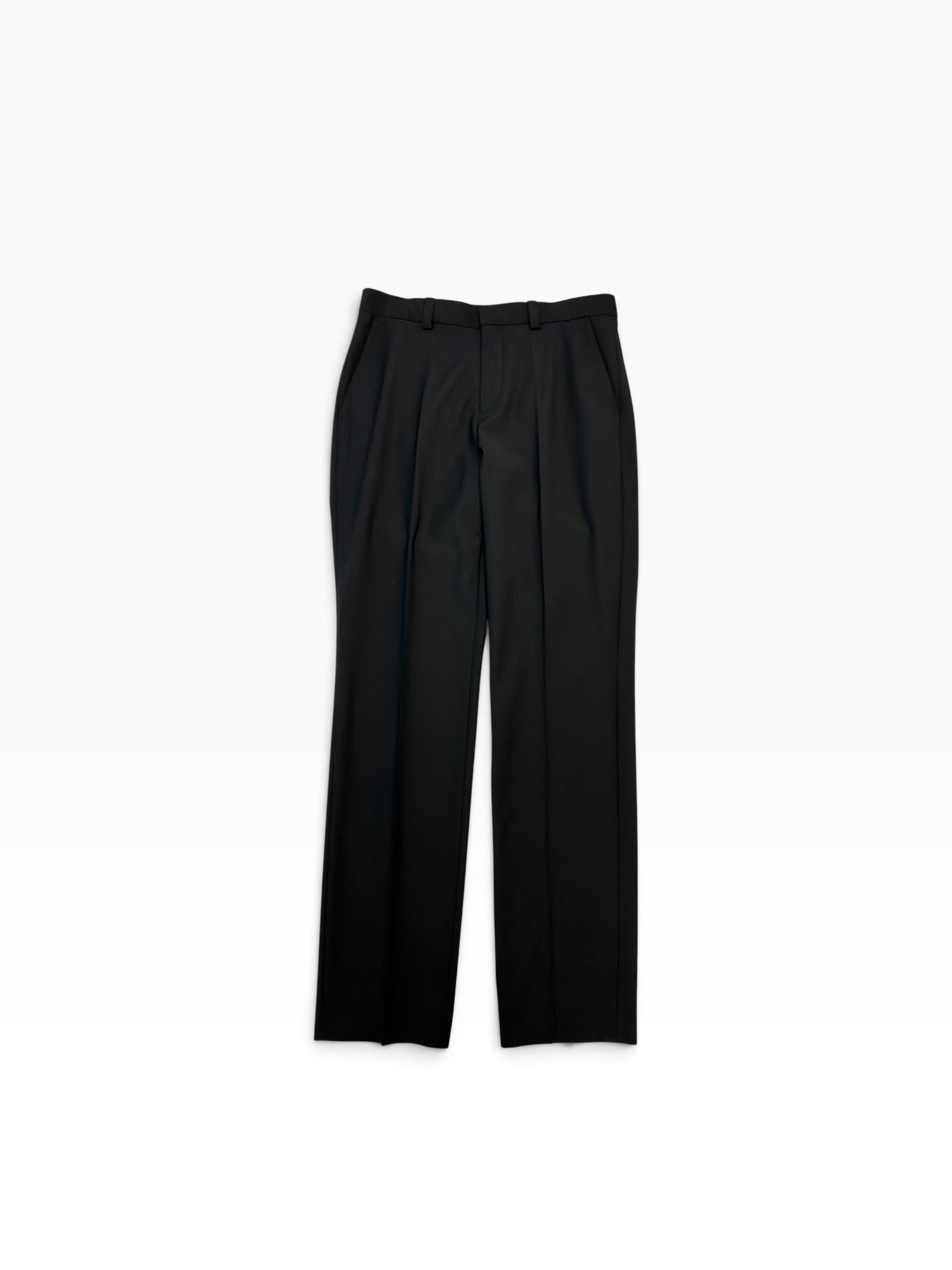 Hugo Boss Mens Modern fit Wool Dress Pants 32 / 32 Black Solid