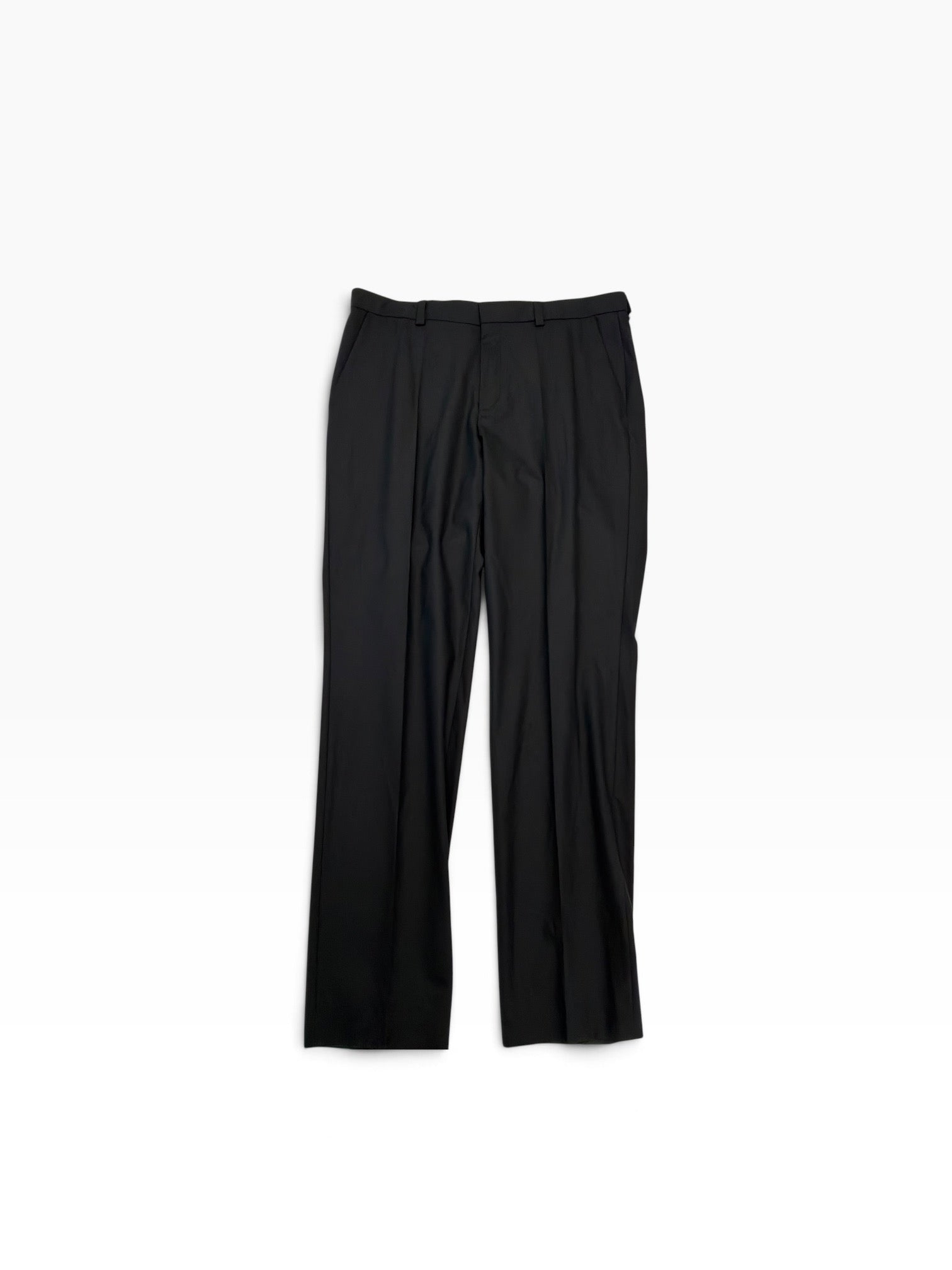 Hugo Boss Mens Modern fit Wool Dress Pants 38 / 34 Black Solid
