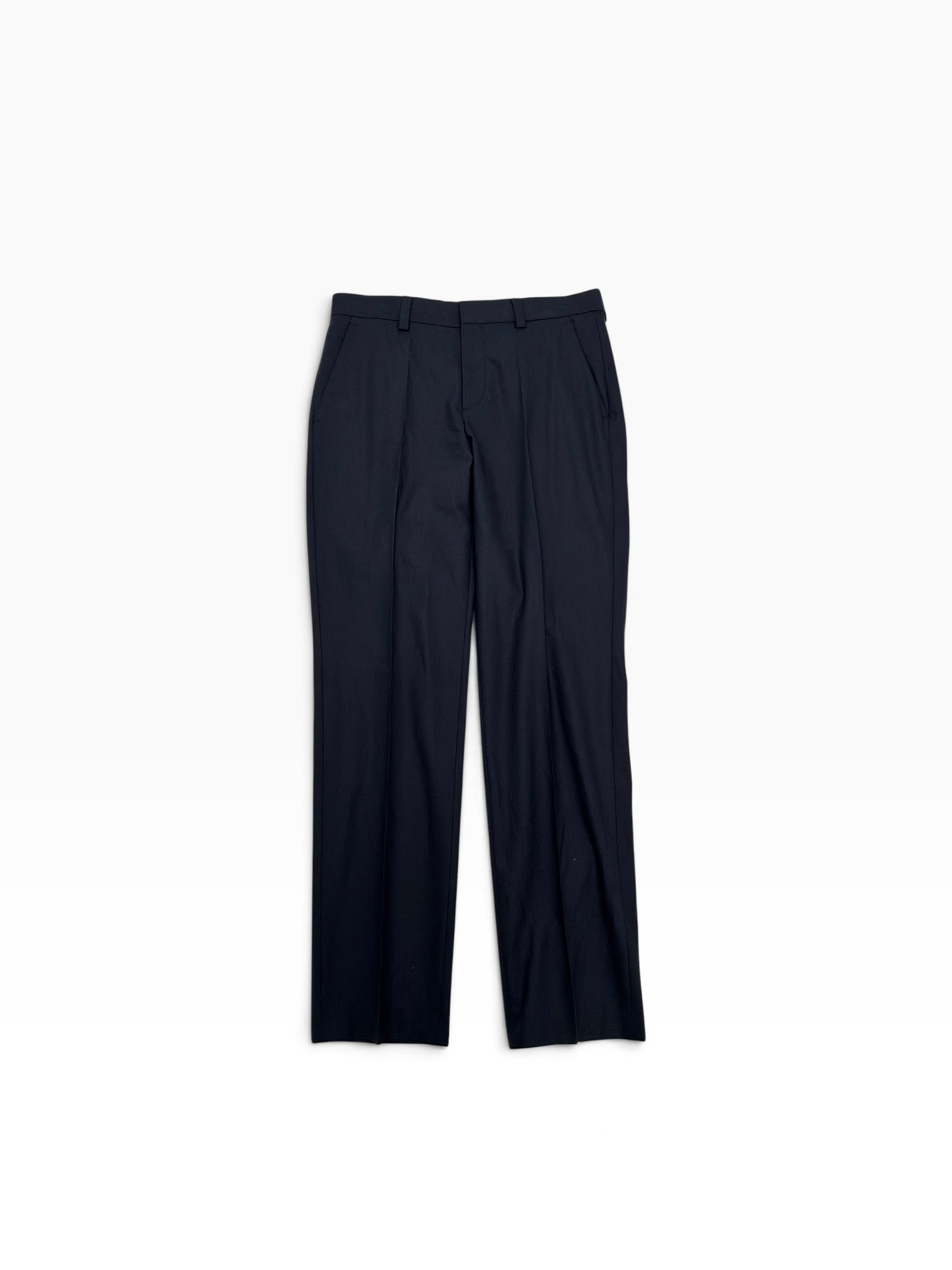 Hugo Boss Mens Slim fit Wool Dress Pants 30 / 32 Navy  Blue Solid