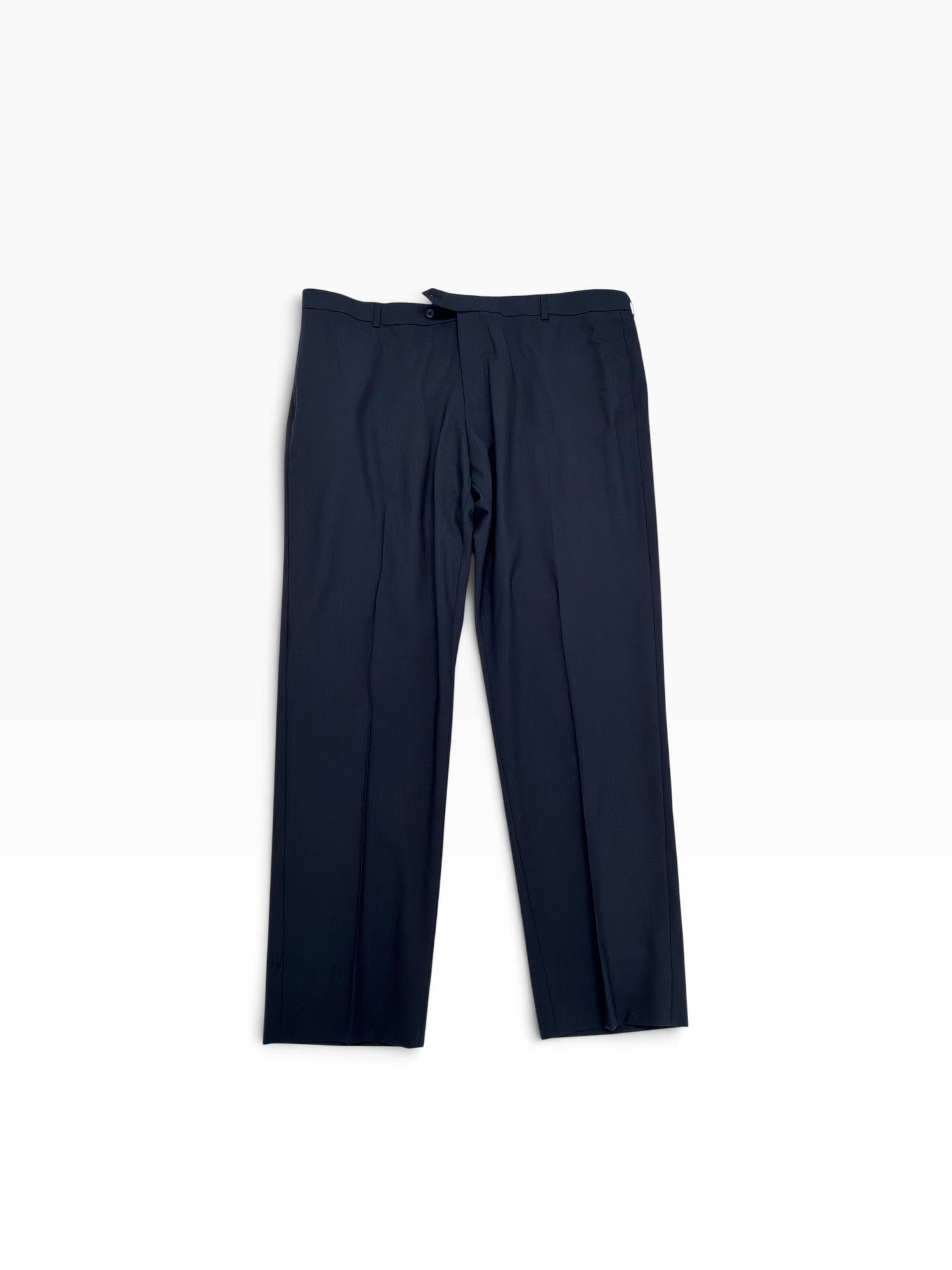 Brooks Brothers Mens Regular fit Wool Dress Pants 42 / 32 Navy  Blue Solid
