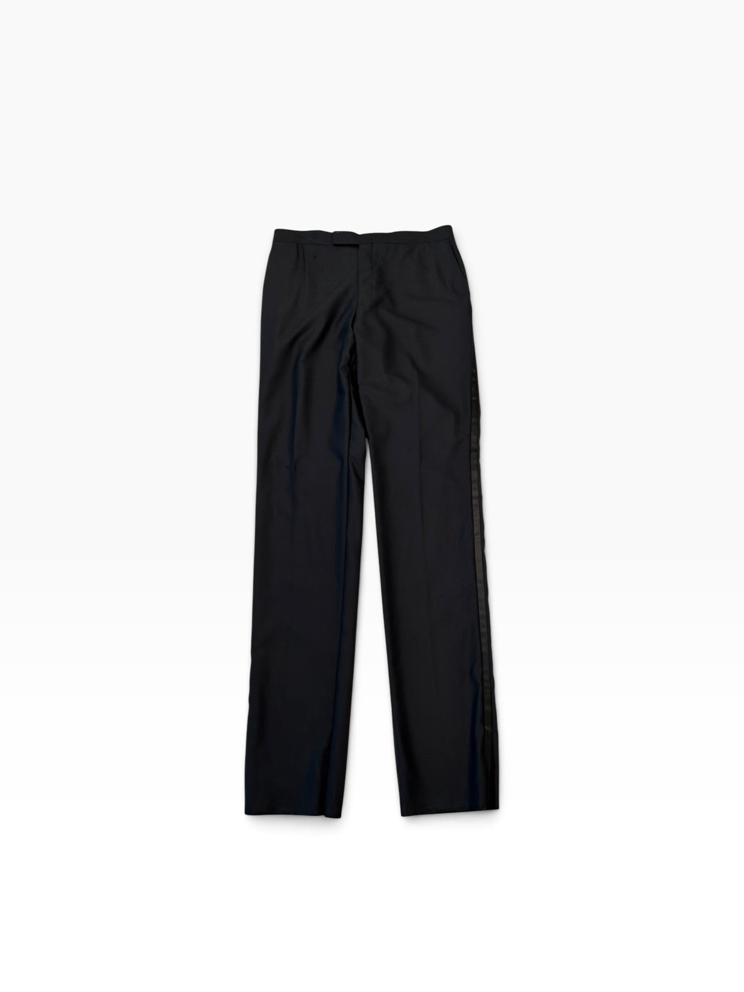 Hart Schaffner Marx Regular fit Wool 2 Piece Tuxedo Suit 40 R Pants 34 Black