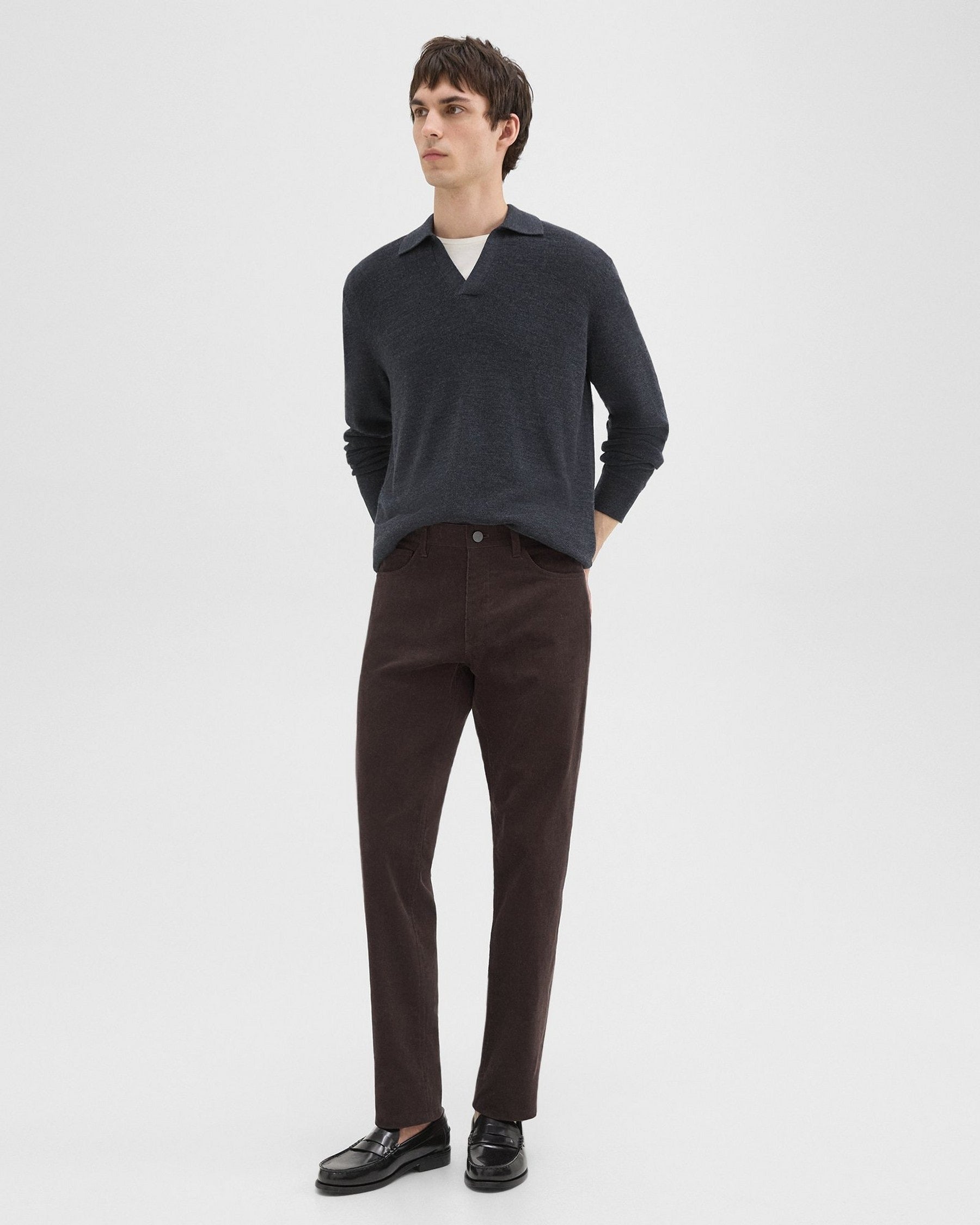 Theory Mens Regular fit Carpenter Pants 33 / 32 Brown Solid