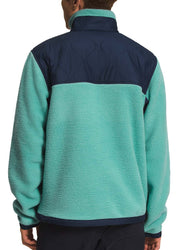 The North Face Royal Arch 1/4 Snap Fleece Top Jacket Coat Medium Blue Green