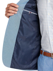 Tommy Hilfiger Mens Modern fit Sport Coat Blazer 46 S Mid Blue Solid