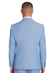 Tommy Hilfiger Mens Modern fit Sport Coat Blazer 46 S Mid Blue Solid