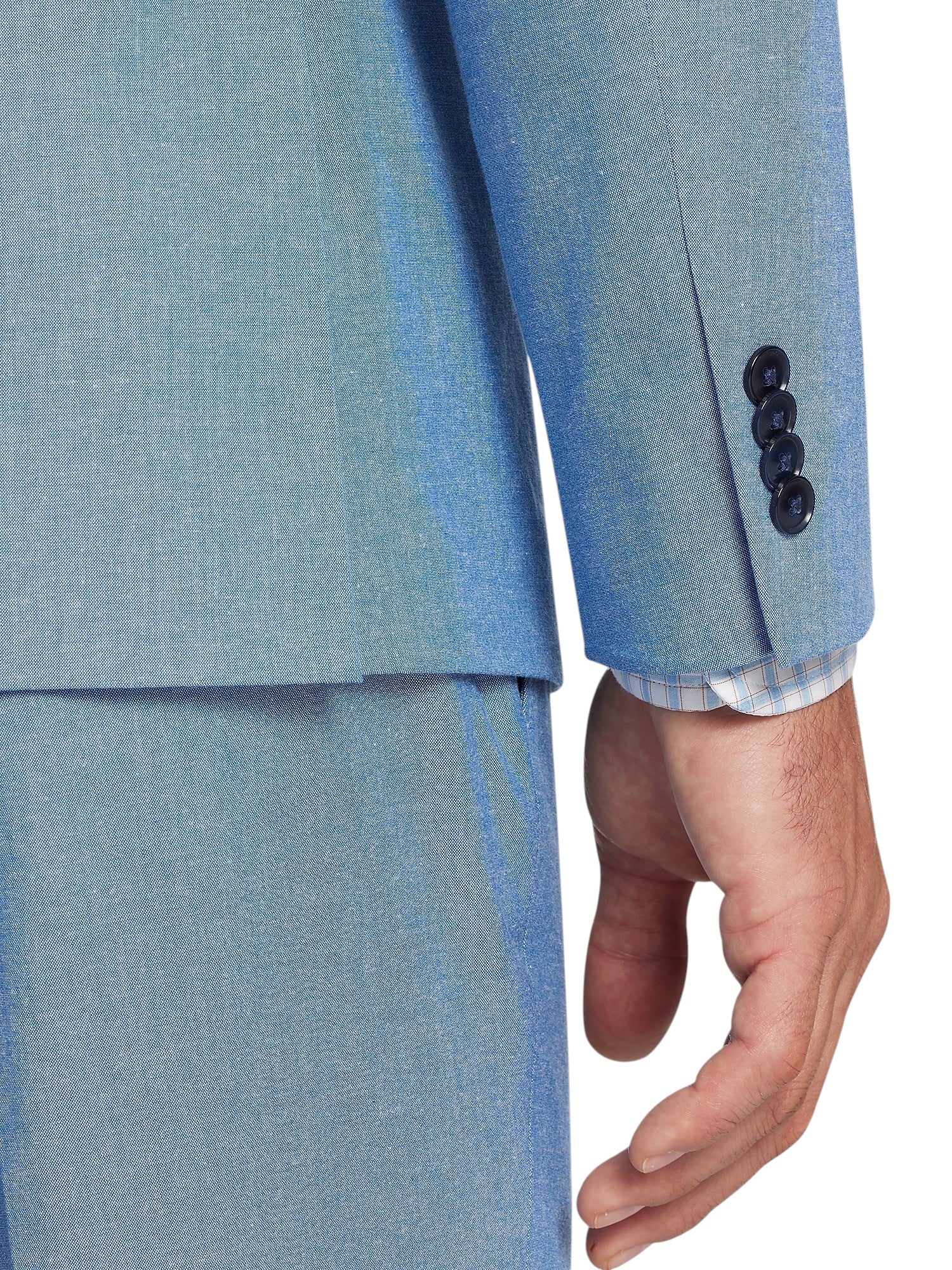Tommy Hilfiger Mens Modern fit Sport Coat Blazer 46 S Mid Blue Solid
