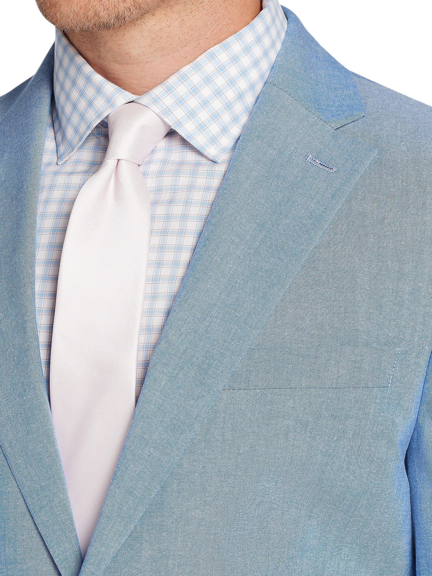Tommy Hilfiger Mens Modern fit Sport Coat Blazer 46 S Mid Blue Solid