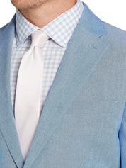 Tommy Hilfiger Mens Modern fit Sport Coat Blazer 46 S Mid Blue Solid