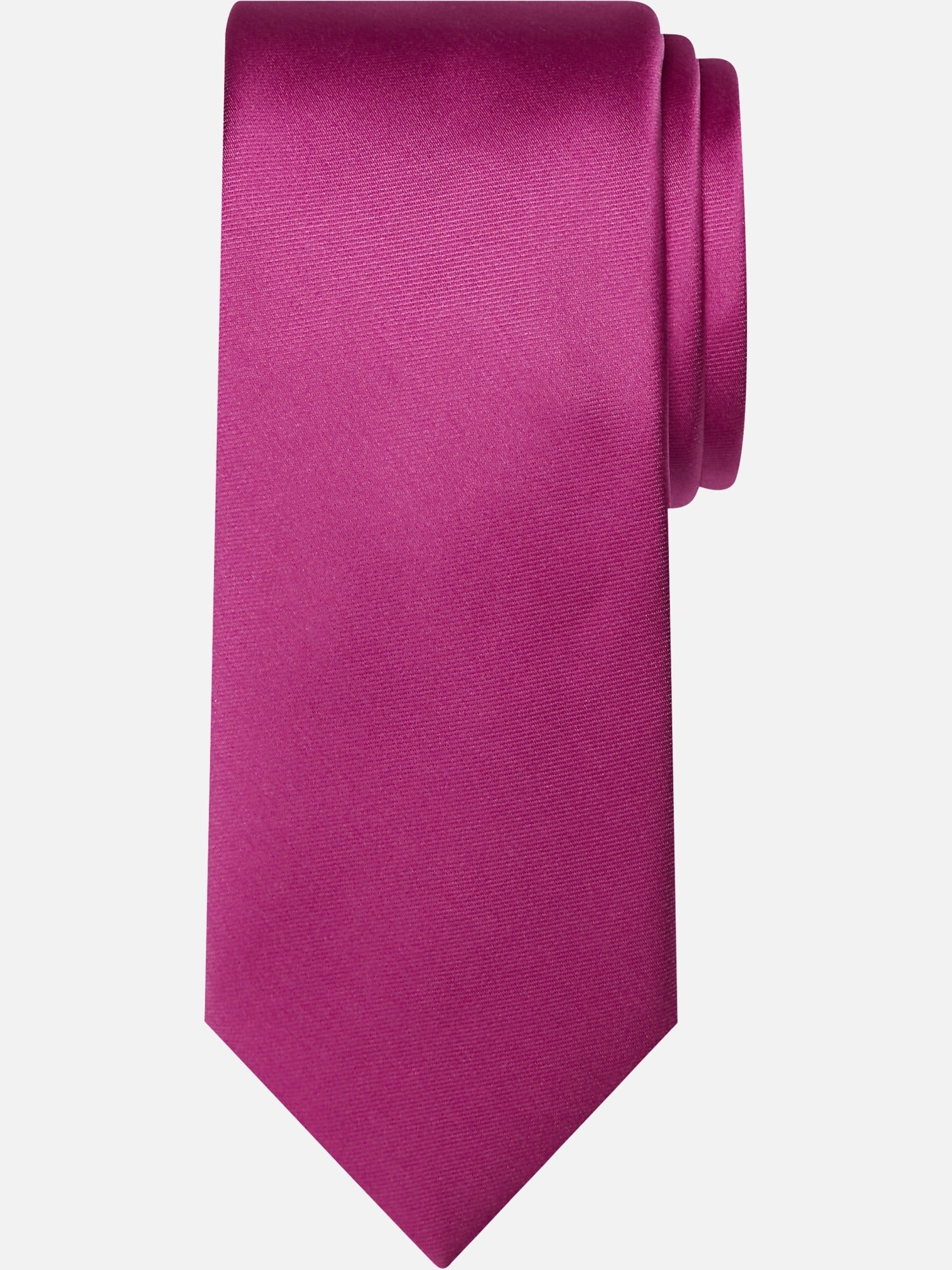 Calvin Klein Men's Fuchsia Skinny Solid Tie Necktie