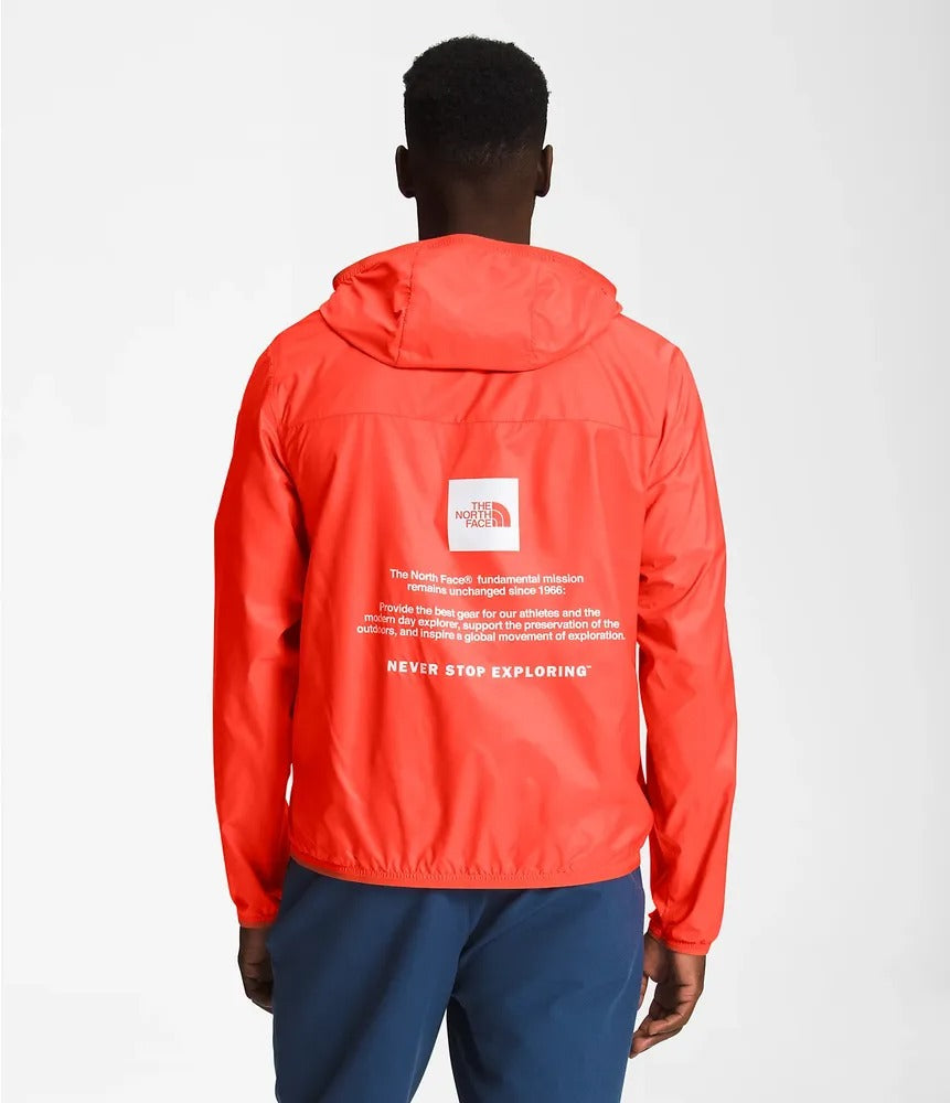 The North Face Men's Cyclone Logo Retro Jacket Windbreaker Medium Orange