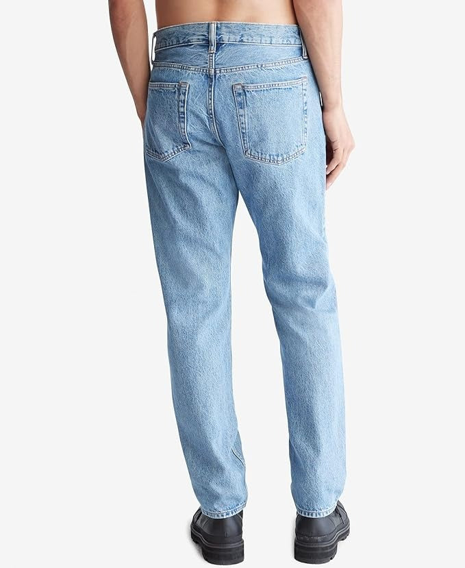 Calvin Klein Men's Straight Fit Jeans Desert Blue 32 x 32