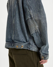 Vayder Mens Regular fit Denim Trucker Jacket Coat Small Blue