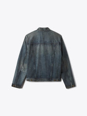 Vayder Mens Regular fit Denim Trucker Jacket Coat Small Blue