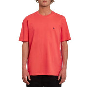 Volcom Mens Iconic Stone T Shirt Cayenne Large