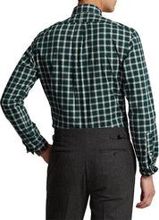 Polo Ralph Lauren Men's Classic Fit Plaid Twill Shirt Green Blue XL