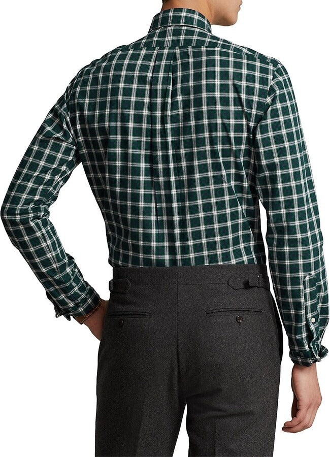 Polo Ralph Lauren Men's Classic Fit Plaid Twill Shirt Green Blue XL