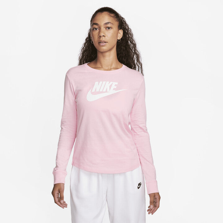 Nike Womens  fit Long Sleeve T-Shirt Shirt XS Pink Solid