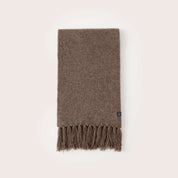 Frank & Oak The Yak Wool Scarf in Dark Taupe