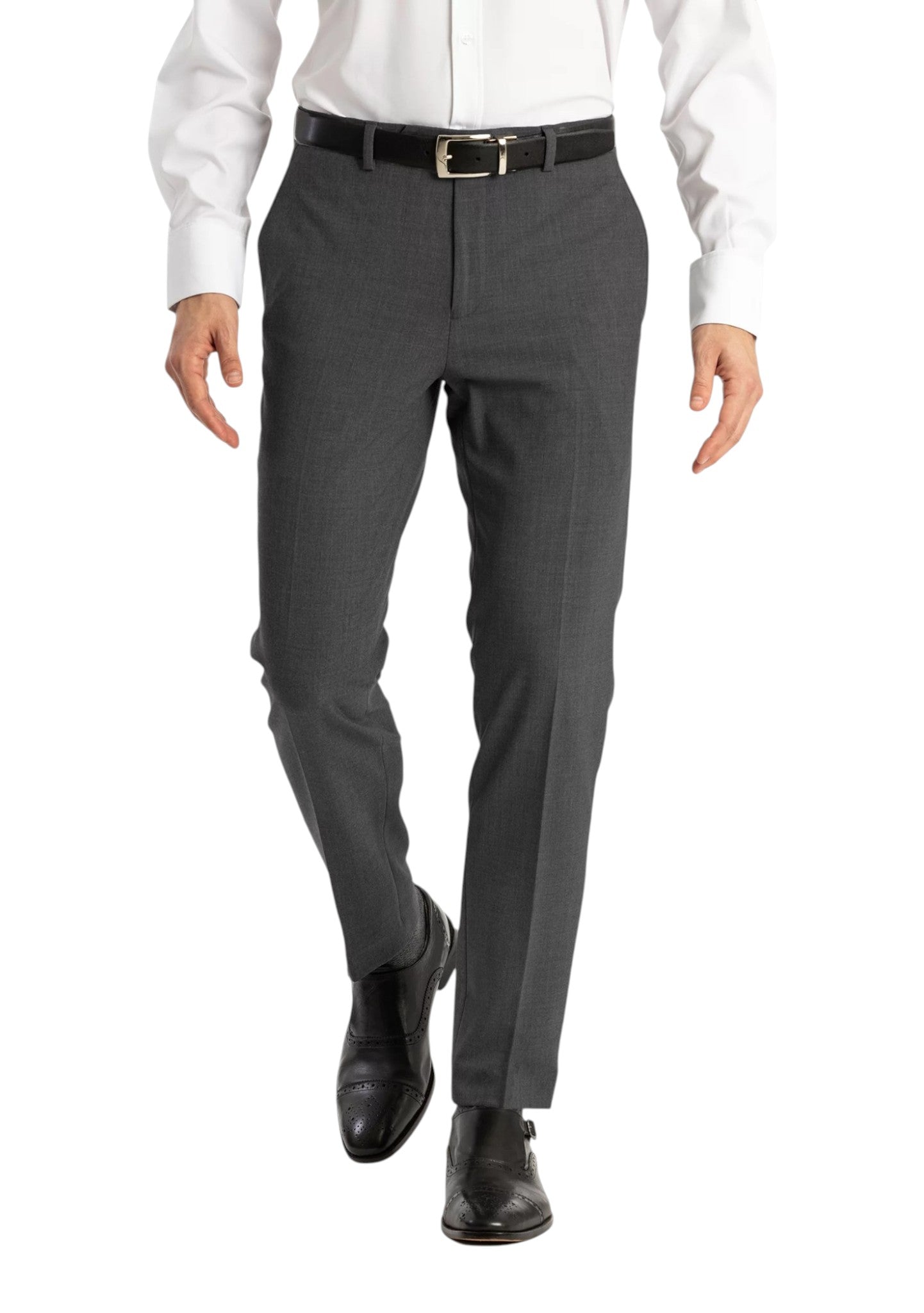 Calvin Klein Mens Skinny fit Dress Pants 31 / 32 Gray Solid