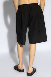 Jill Sander Mens Black Cotton Sweatshorts Shorts EU / 52 US 42 -11.5 Inseam