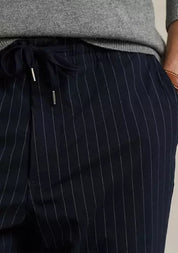 Polo Ralph Lauren Mens Stretch Striped Classic Fit Pants Navy Blue XXL