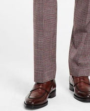Tommy Hilfiger Mens Modern Fit Flex Dress Pants Grey Red 36 x 32