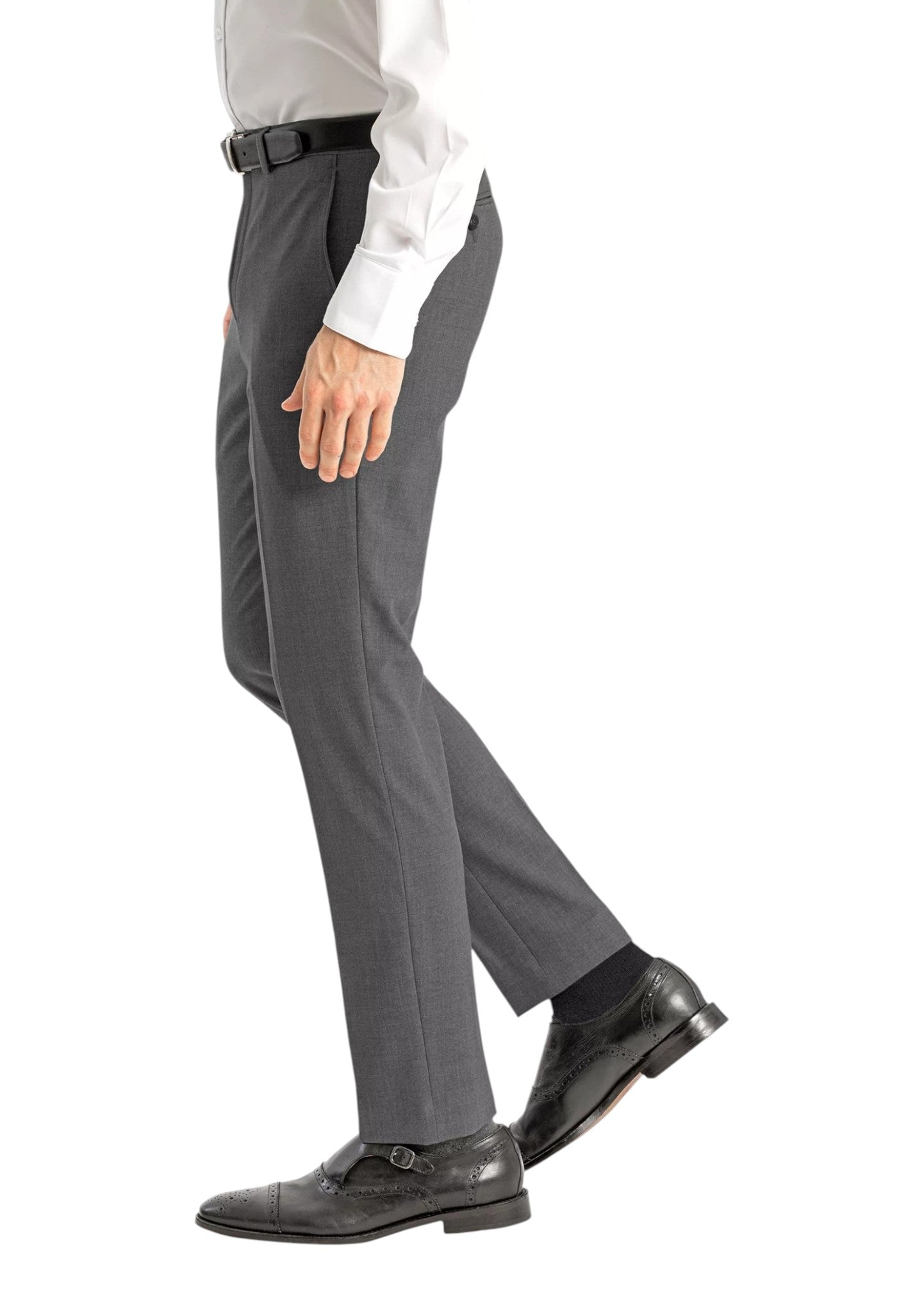 Calvin Klein Mens Skinny fit Dress Pants 38 / 32 Charcoal Grey Solid Stretch