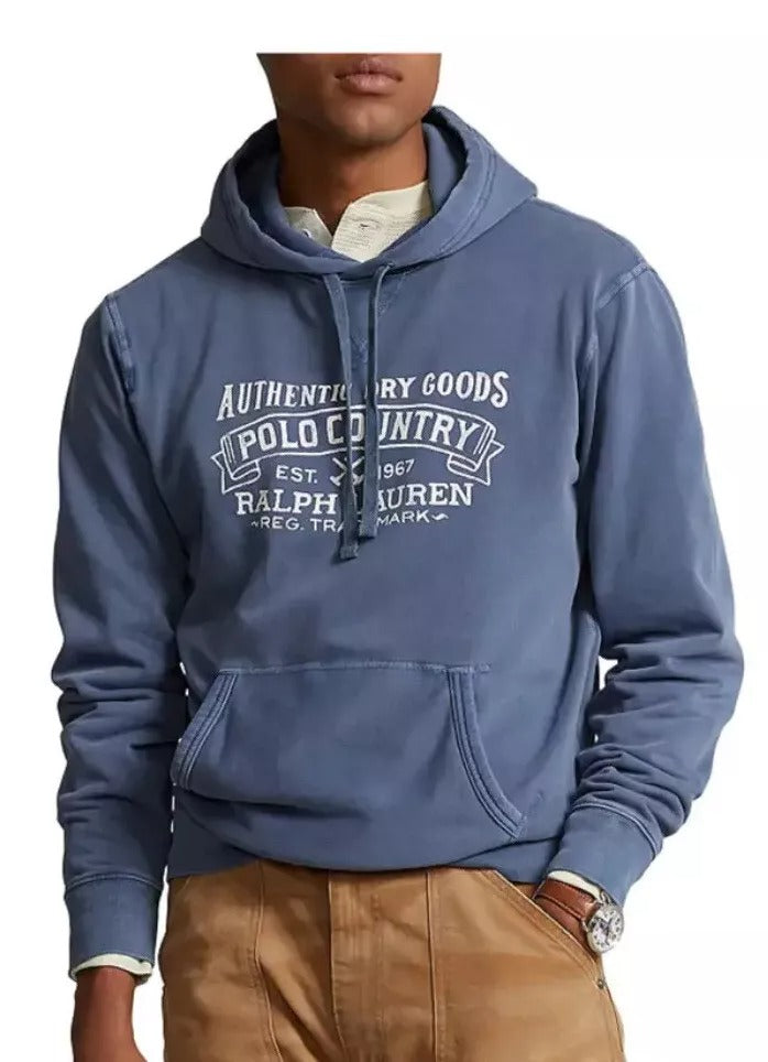 Polo Ralph Lauren Men's Big Tall Fleece Hoodie Sweatshirt Royal Blue 2XB