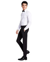 Calvin Klein Mens Skinny fit Wool Tuxedo Pants 30 / 32 Black Solid
