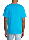 MARTINE ROSE Men's T Shirt Bright Blue Size Small Rubber Logo Classic - Bristol Apparel Co