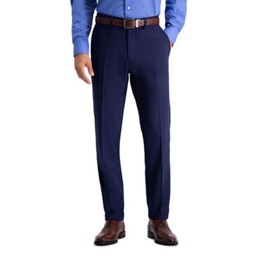 HAGGAR Mens Active Series Herringbone Slim-Fit Suit Separate Pants 34 x 30 Navy