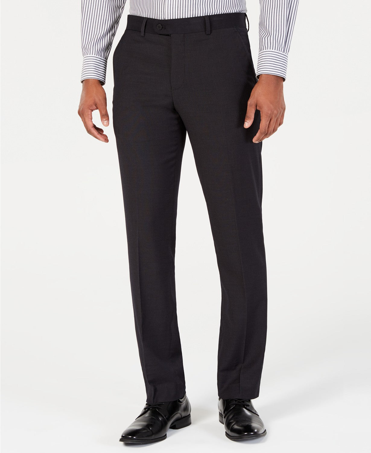 Perry Ellis Men's Dress Pants 38 x 32 Black Portfolio Slim-Fit Stretch