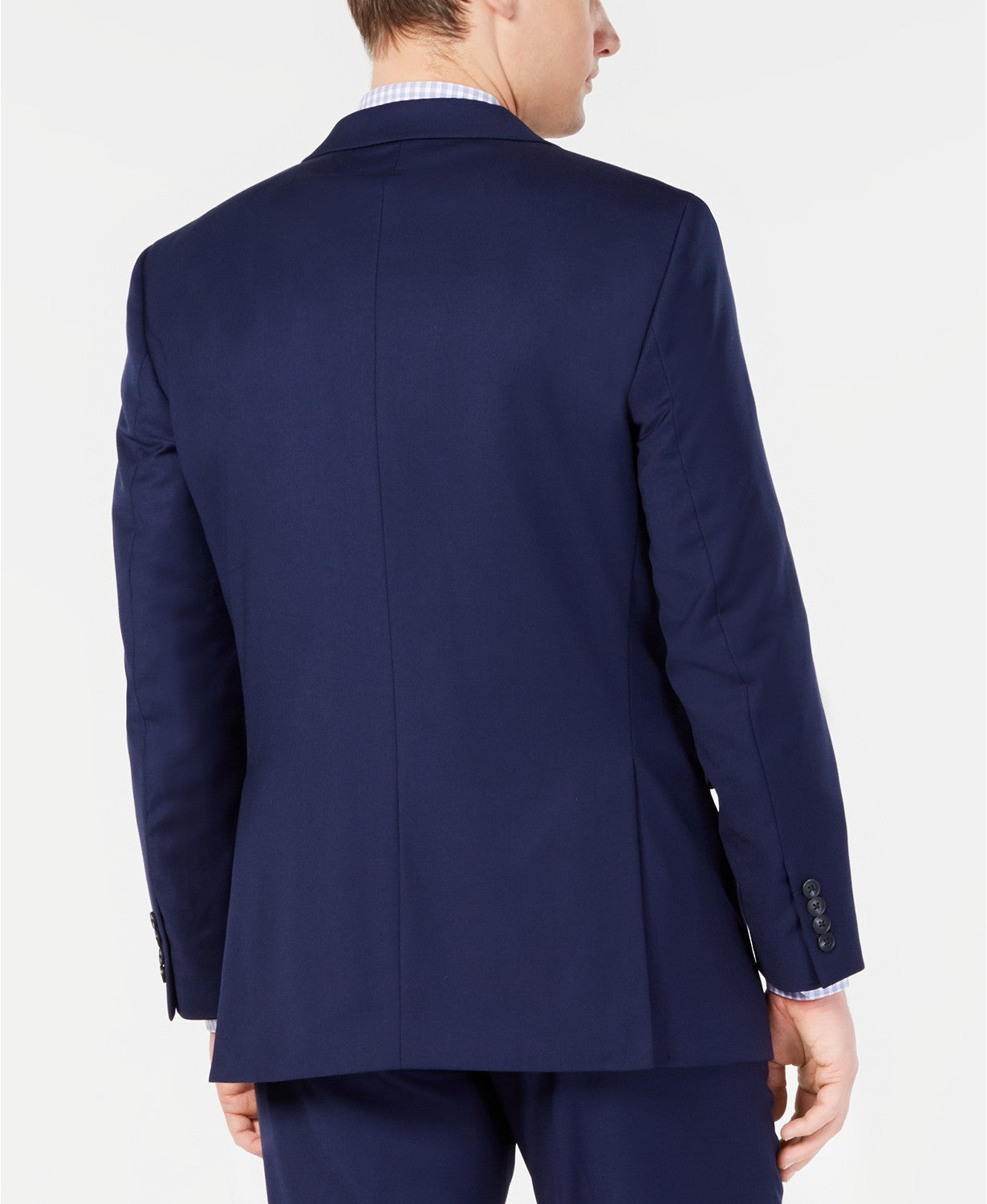 Perry Ellis Men's Portfolio Slim-Fit Stretch Navy Solid Suit Jacket 48R