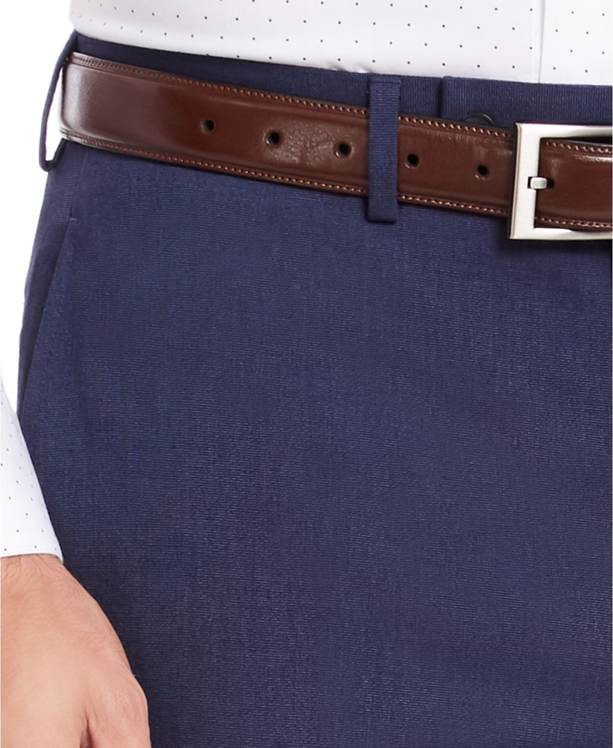 IZOD Men's Classic-Fit Suit Pants Mid Blue Flat Pant 30 x 30