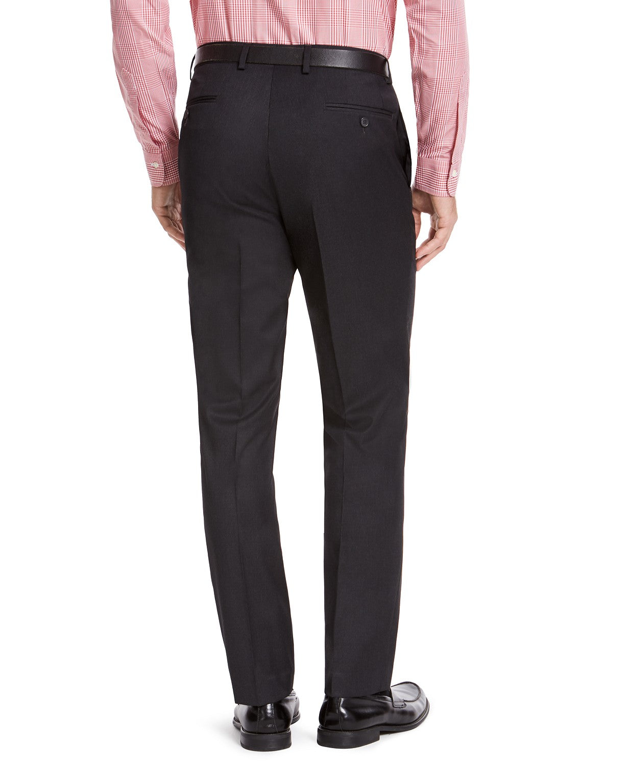 Izod Men's Dress Pants 38 X 30 Classic-Fit Charcoal Flat Front