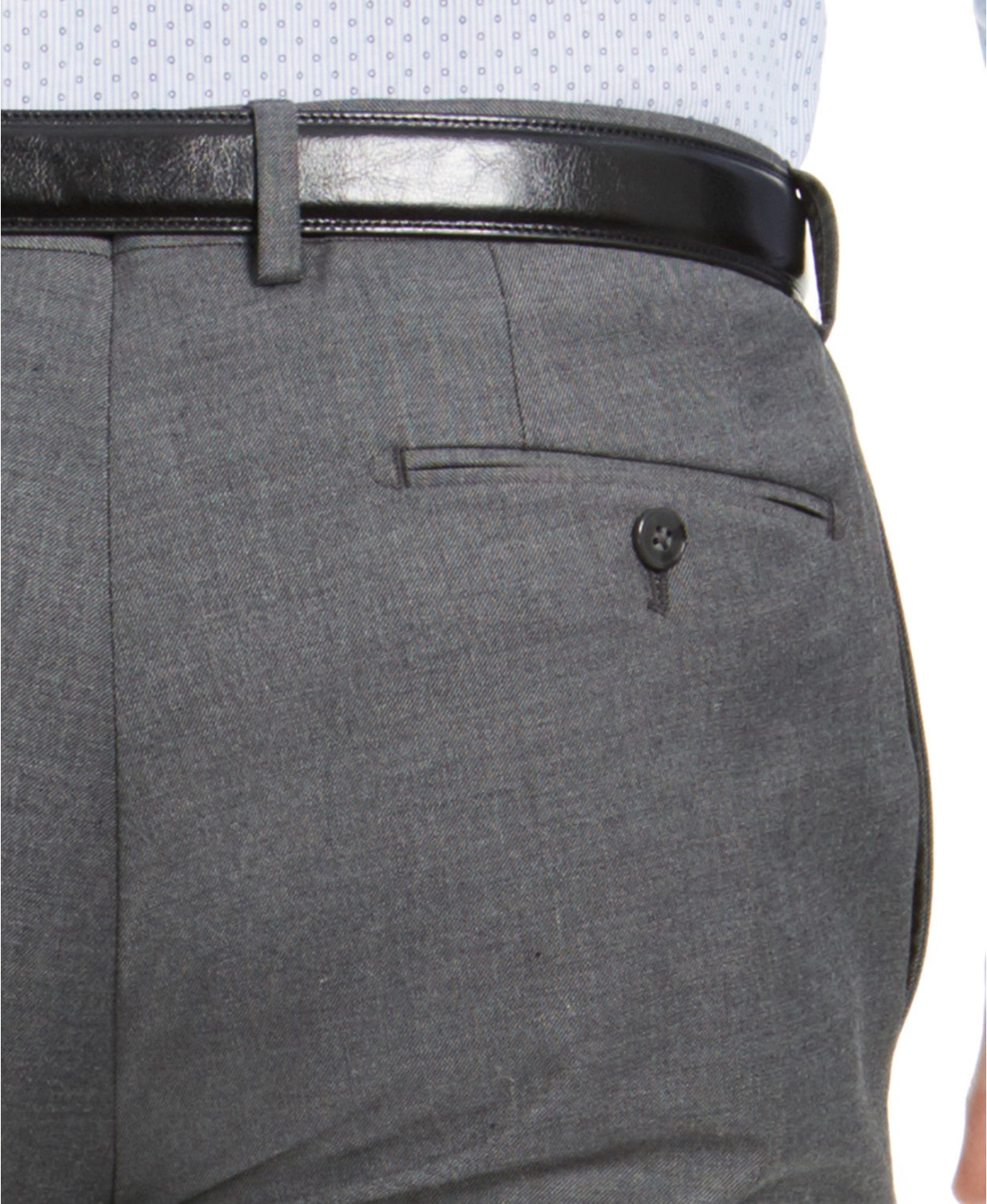 Van Heusen Men's Suit 42R / 35 x 32 Grey Flex Solid Slim Fit Flat Pant