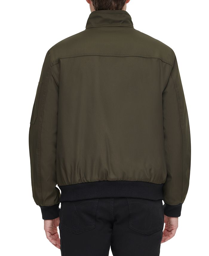 Calvin Klein Men's Ripstop Bomber Jacket Large Olive Green