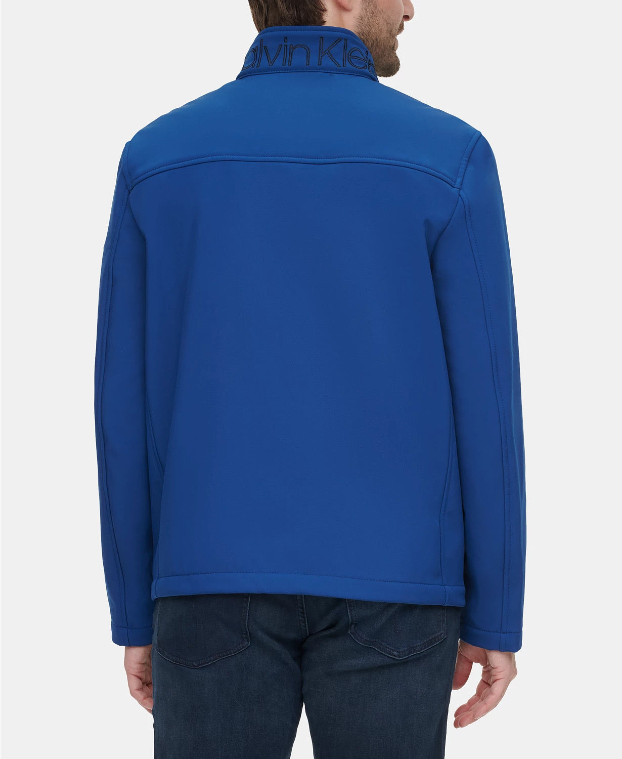 Calvin Klein Men's Infinite Stretch Soft Shell Jacket Blue Edge XL