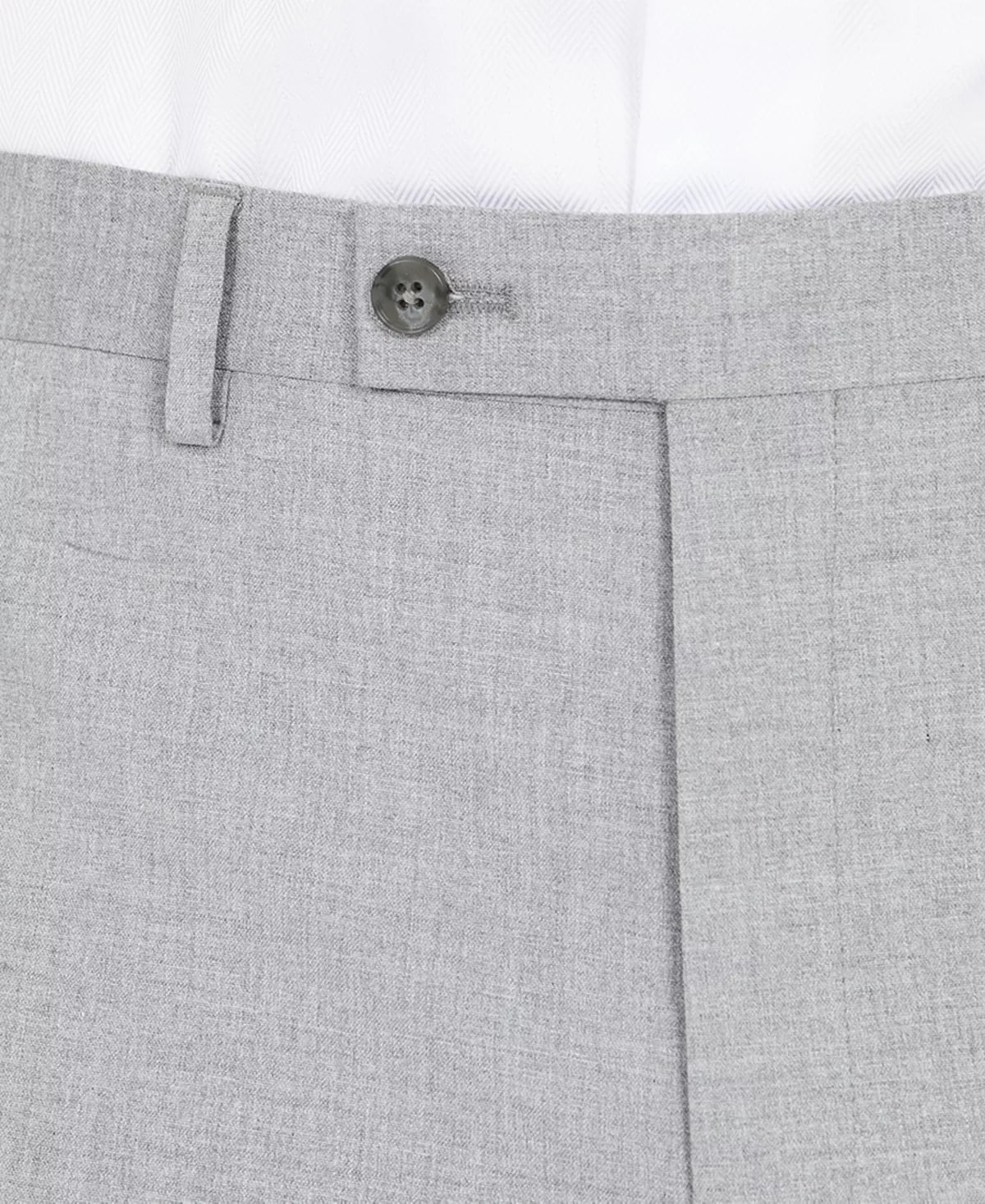 DKNY Men's Dress Pants Light Grey 38 x 29 Modern-Fit Light Gray Stretch