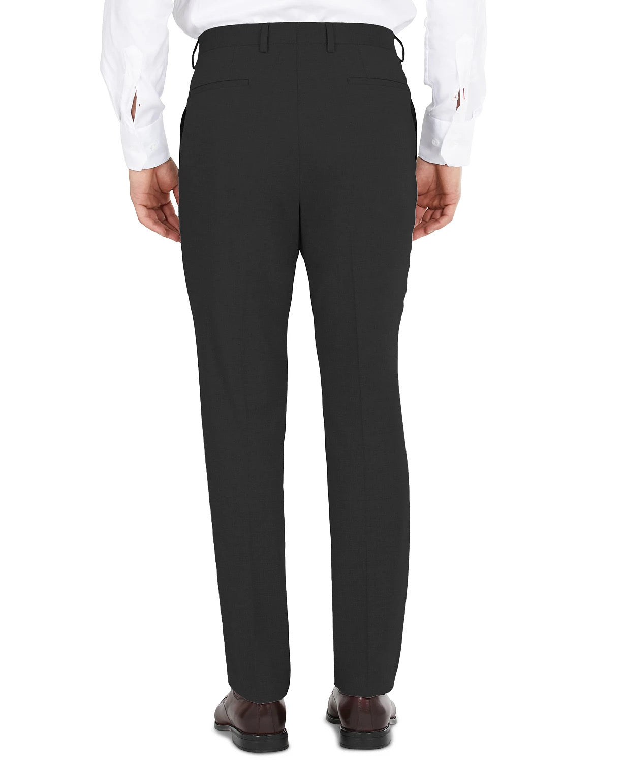DKNY Men's Dress Pants Black 31 x 30 Modern Fit Stretch Flat Front Solid