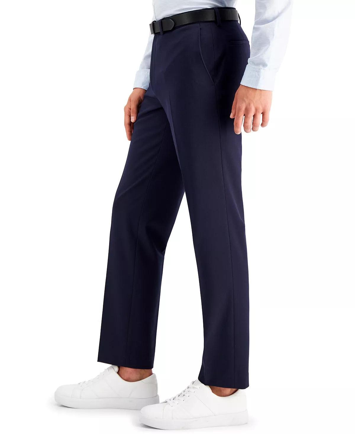 International Concepts Men's Slim-Fit Navy Solid Dress Pants 38 x 32 - Bristol Apparel Co