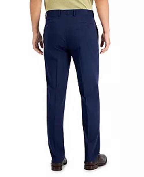 Marc New York by Andrew Marc Men's Suit Pants Navy Plaid 42 x 33 Modern-Fit