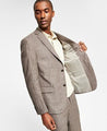 ALFANI Men's Slim-Fit Stripe Linen Suit Jacket 44S Brown - Bristol Apparel Co