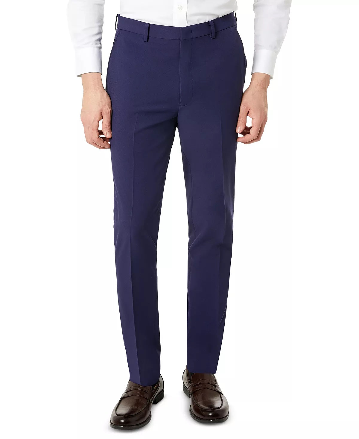 MICHAEL KORS Men's Dress Pants Blue 33 x 30 Tech Modern-Fit Stretch Solid