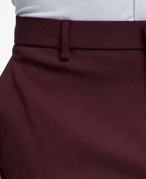 Tommy Hilfiger Mens Pants 32 x 32 Burgundy Modern Fit Comfort Performance