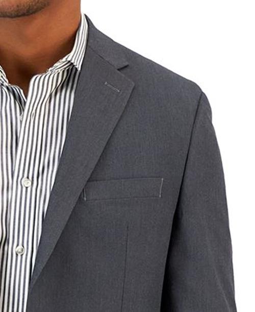 VAN HEUSEN Men's Suit Jacket Only 40S Charcoal Grey Flex Classic Fit