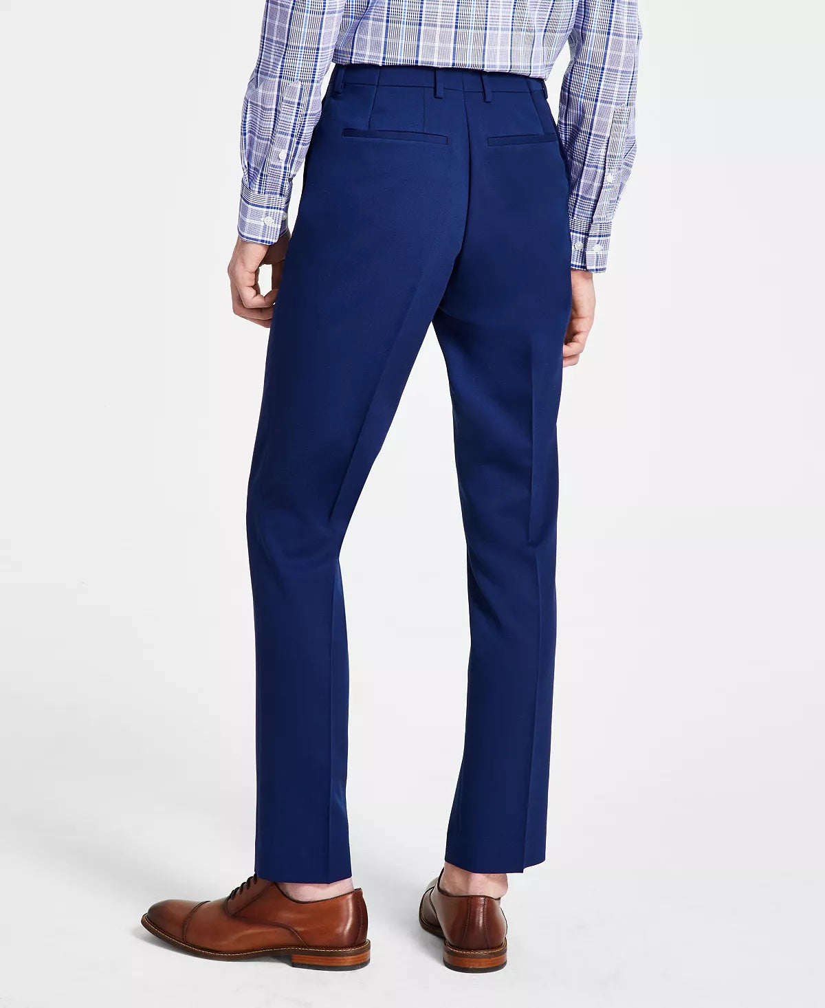 DKNY Men's Dress Pants Blue 30 x 32 Modern-Fit Solid